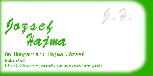 jozsef hajma business card